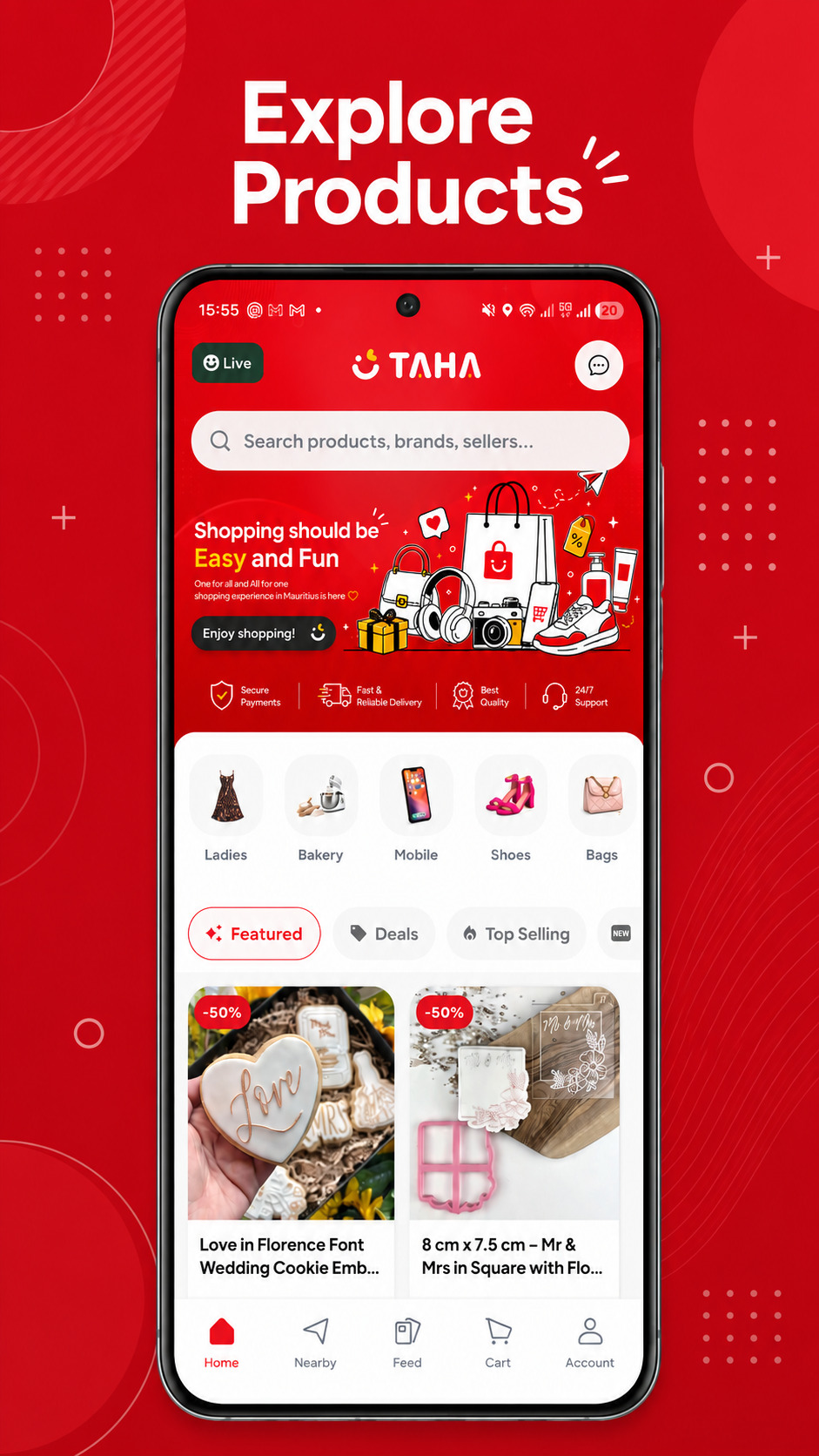 TAHA home page screenshot